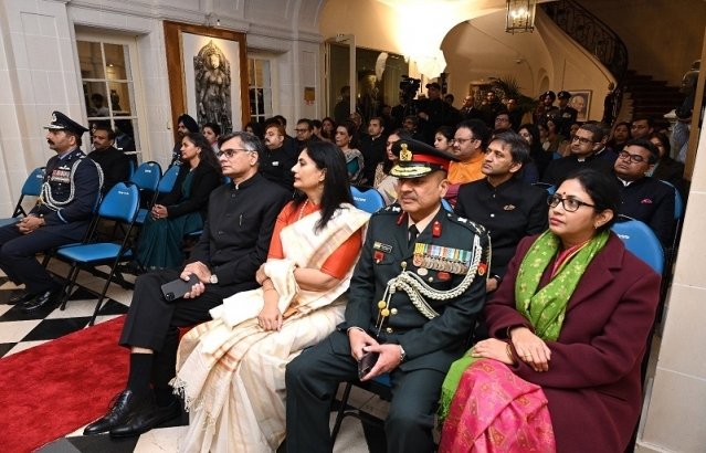 Embassy of India, Paris celebrated 75th Republic Day of India with Embassy officials