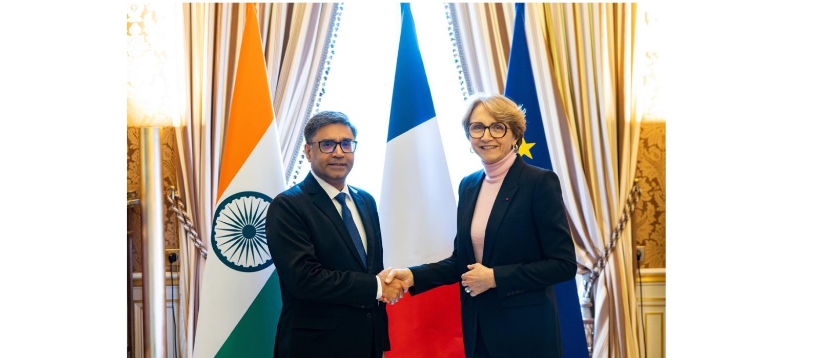 India-France Foreign Office Consultations (FOC) held on January 20, 2025 in Paris, co-chaired by Foreign Secretary of India, Shri. Vikram Misri and Secretary-General  of the French Ministry for Europe and Foreign Affairs Ms. Anne-Marie Descôtes