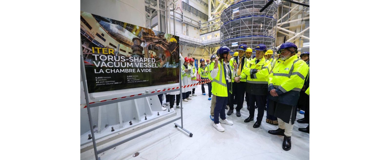 Prime Minister Shri Narendra Modi along with the President of the French Republic H.E. Mr. Emmanuel Macron visited the International Thermonuclear Experimental Reactor (ITER) in Cadarache, France